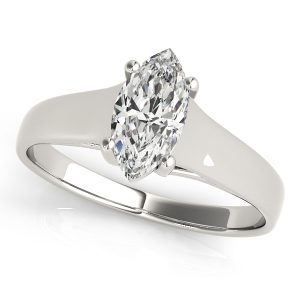 Solitaire Marquise Diamond Engagement Ring